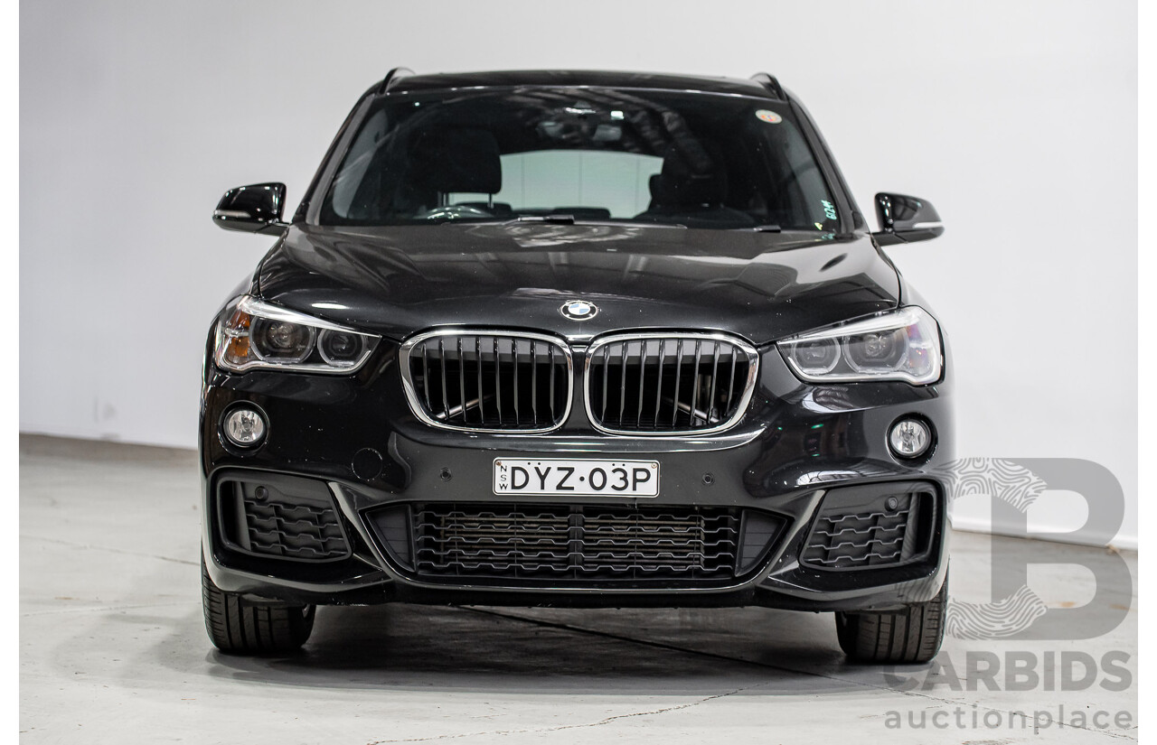 07/2018 BMW X1 SDrive 18d F48 M-Sport Pack 4d Wagon Black Sapphire Metallic Turbo Diesel 2.0L