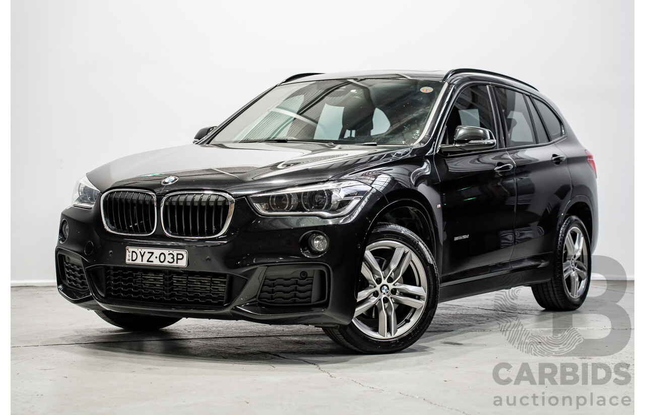 07/2018 BMW X1 SDrive 18d F48 M-Sport Pack 4d Wagon Black Sapphire Metallic Turbo Diesel 2.0L