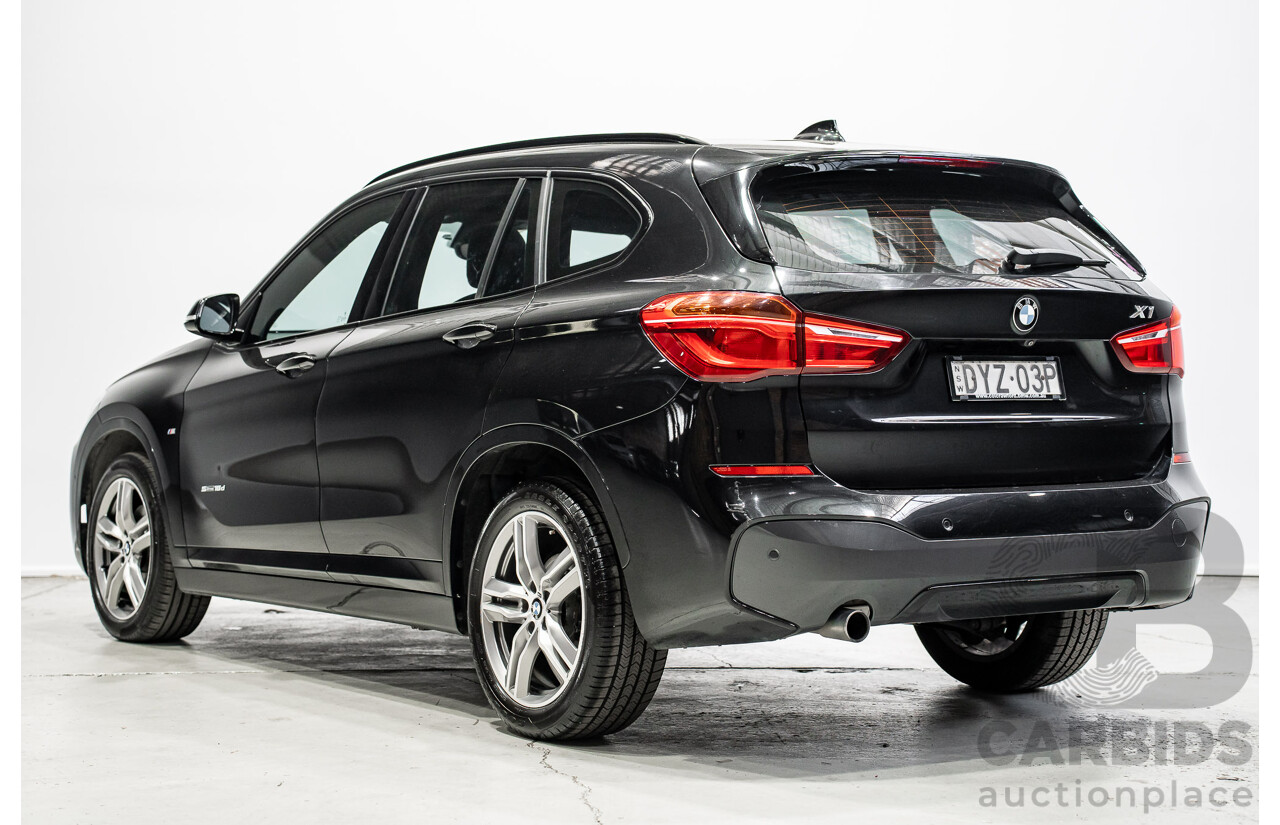 07/2018 BMW X1 SDrive 18d F48 M-Sport Pack 4d Wagon Black Sapphire Metallic Turbo Diesel 2.0L