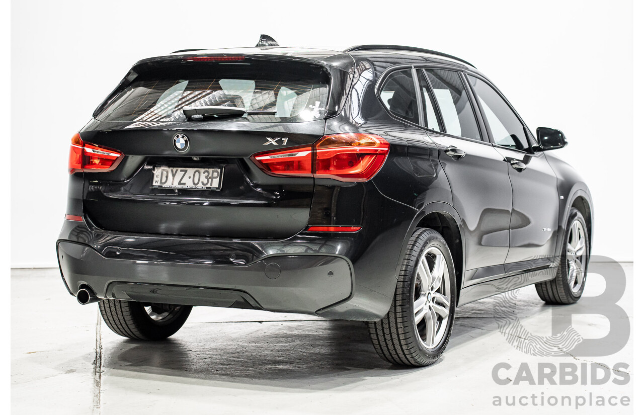 07/2018 BMW X1 SDrive 18d F48 M-Sport Pack 4d Wagon Black Sapphire Metallic Turbo Diesel 2.0L