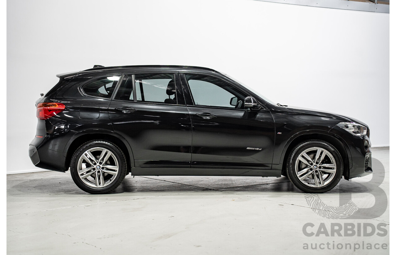 07/2018 BMW X1 SDrive 18d F48 M-Sport Pack 4d Wagon Black Sapphire Metallic Turbo Diesel 2.0L