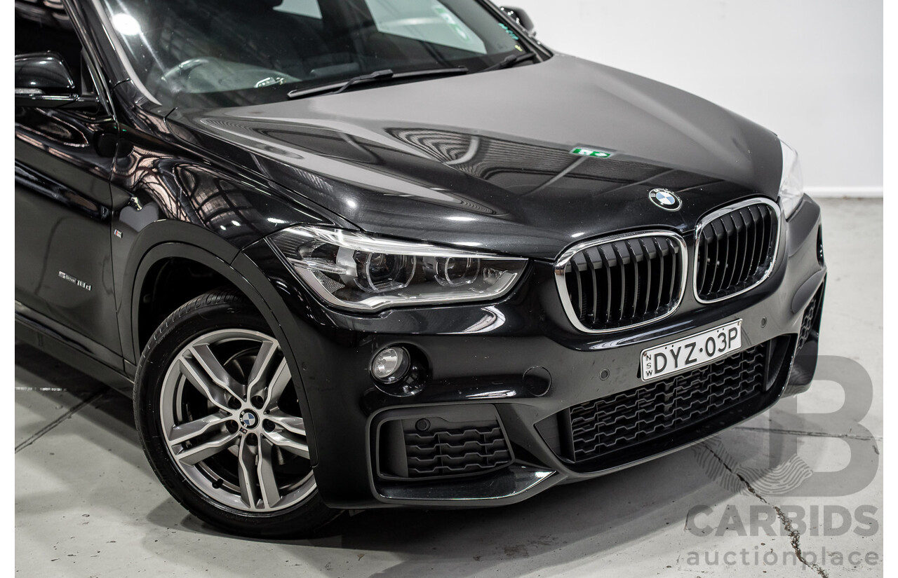 07/2018 BMW X1 SDrive 18d F48 M-Sport Pack 4d Wagon Black Sapphire Metallic Turbo Diesel 2.0L