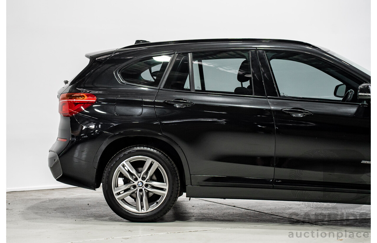 07/2018 BMW X1 SDrive 18d F48 M-Sport Pack 4d Wagon Black Sapphire Metallic Turbo Diesel 2.0L