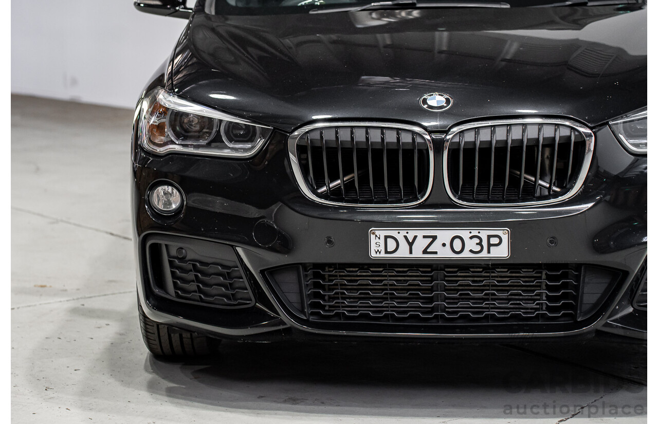 07/2018 BMW X1 SDrive 18d F48 M-Sport Pack 4d Wagon Black Sapphire Metallic Turbo Diesel 2.0L