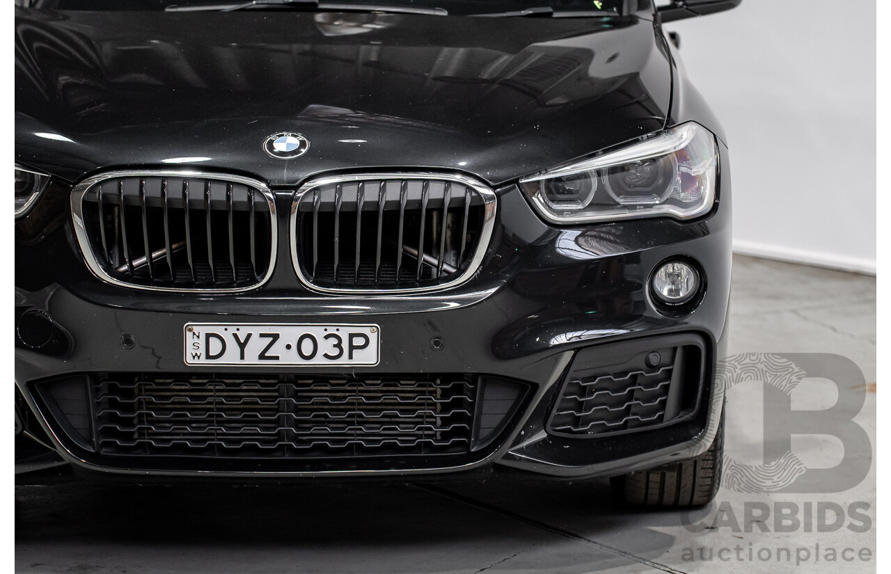 07/2018 BMW X1 SDrive 18d F48 M-Sport Pack 4d Wagon Black Sapphire Metallic Turbo Diesel 2.0L