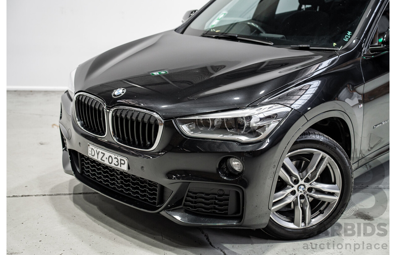 07/2018 BMW X1 SDrive 18d F48 M-Sport Pack 4d Wagon Black Sapphire Metallic Turbo Diesel 2.0L