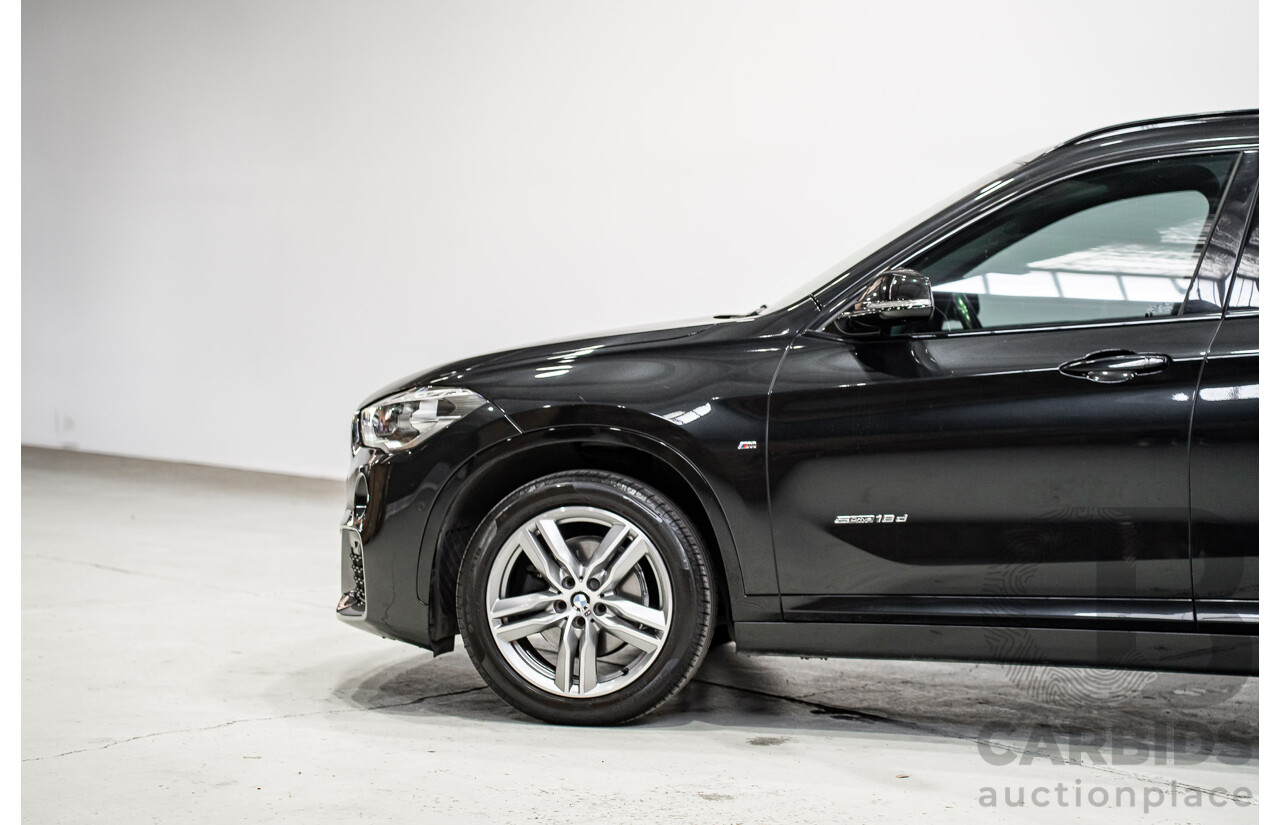07/2018 BMW X1 SDrive 18d F48 M-Sport Pack 4d Wagon Black Sapphire Metallic Turbo Diesel 2.0L