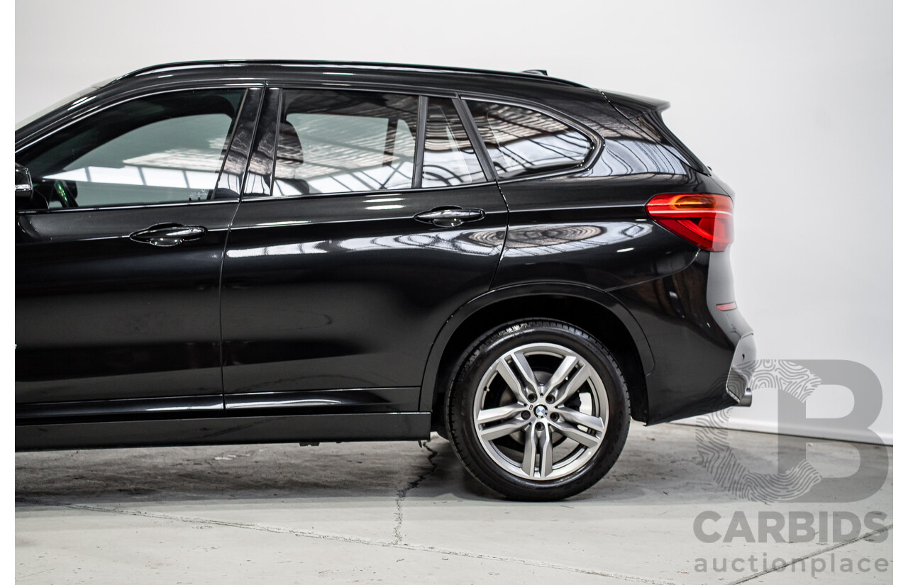 07/2018 BMW X1 SDrive 18d F48 M-Sport Pack 4d Wagon Black Sapphire Metallic Turbo Diesel 2.0L