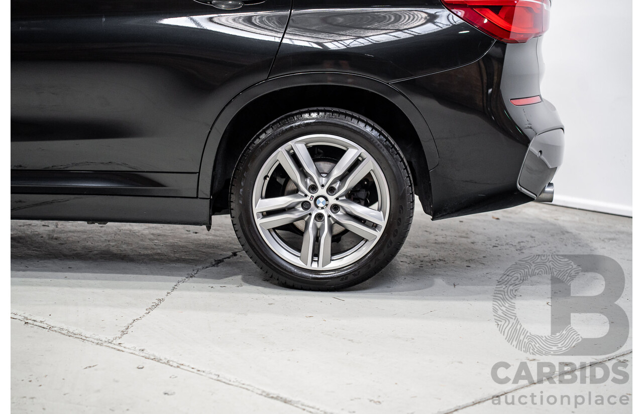 07/2018 BMW X1 SDrive 18d F48 M-Sport Pack 4d Wagon Black Sapphire Metallic Turbo Diesel 2.0L