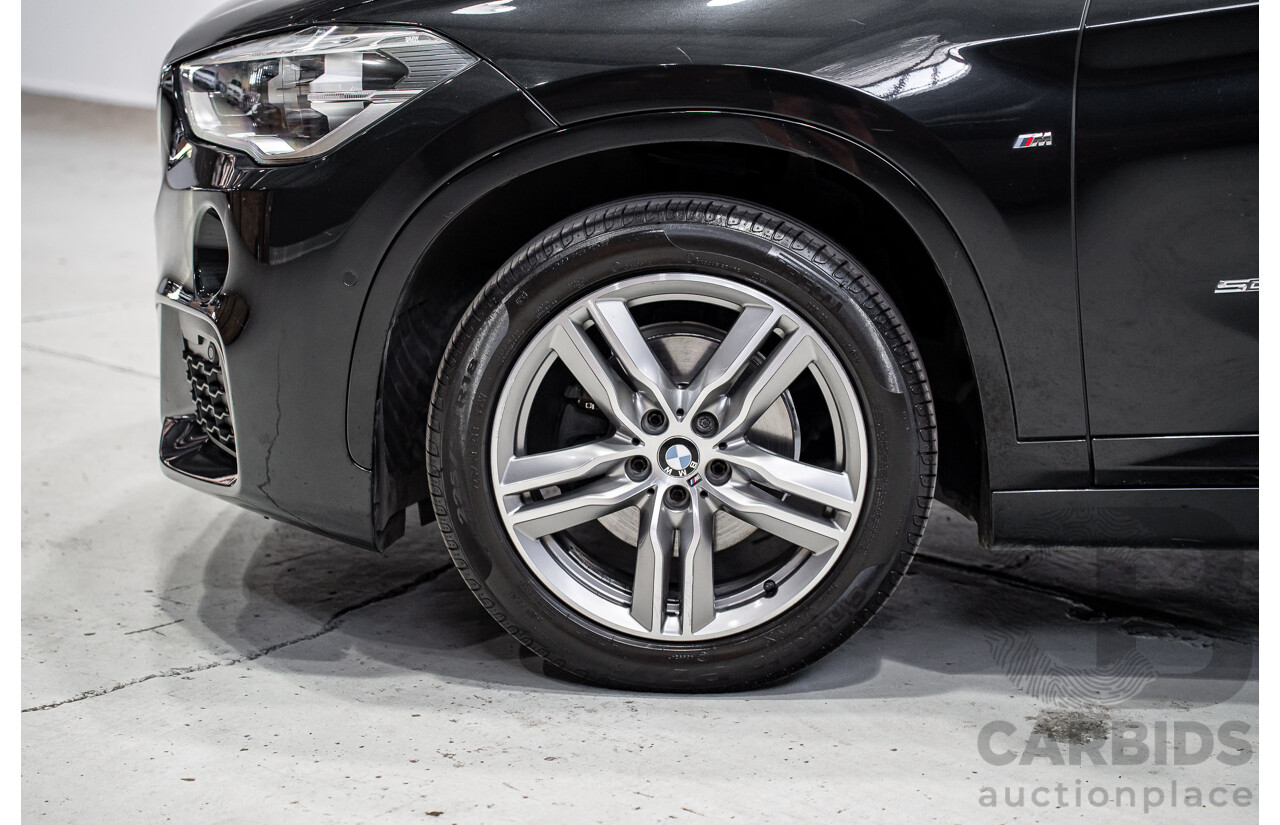 07/2018 BMW X1 SDrive 18d F48 M-Sport Pack 4d Wagon Black Sapphire Metallic Turbo Diesel 2.0L