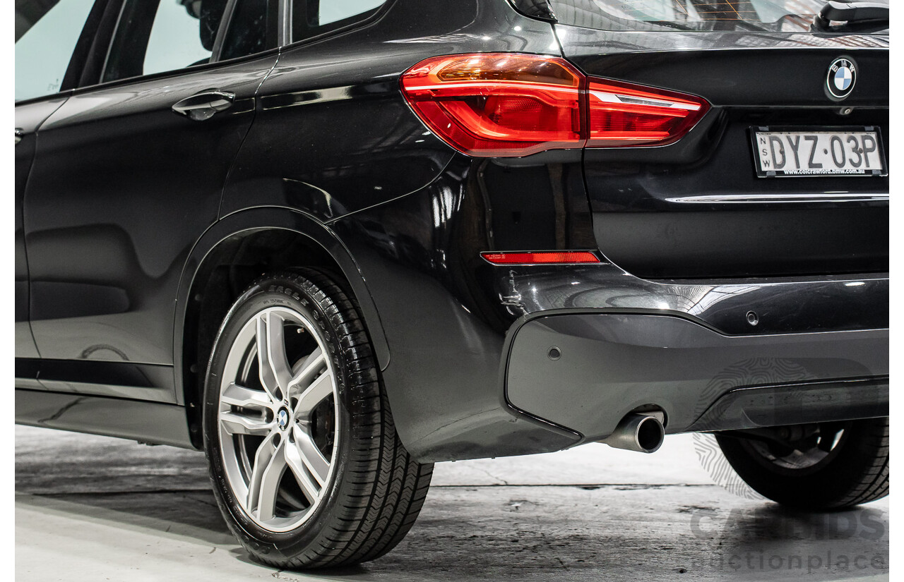 07/2018 BMW X1 SDrive 18d F48 M-Sport Pack 4d Wagon Black Sapphire Metallic Turbo Diesel 2.0L