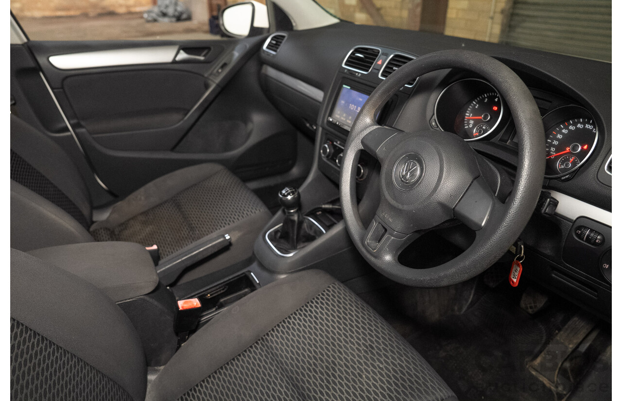 03/2012 Volkswagen Golf 77 TSI 1K MY12 5d Hatchback White 1.2L