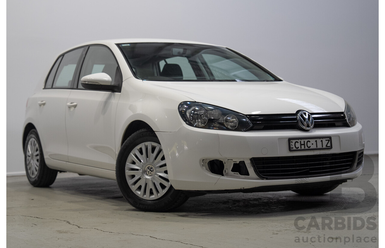 03/2012 Volkswagen Golf 77 TSI 1K MY12 5d Hatchback White 1.2L