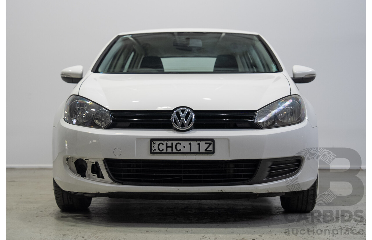 03/2012 Volkswagen Golf 77 TSI 1K MY12 5d Hatchback White 1.2L