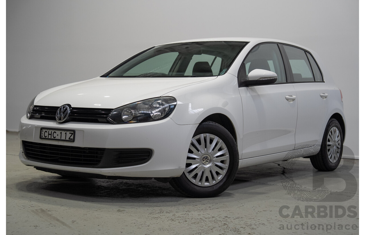 03/2012 Volkswagen Golf 77 TSI 1K MY12 5d Hatchback White 1.2L