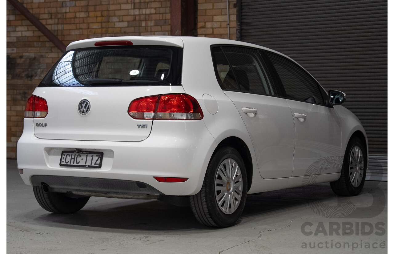 03/2012 Volkswagen Golf 77 TSI 1K MY12 5d Hatchback White 1.2L