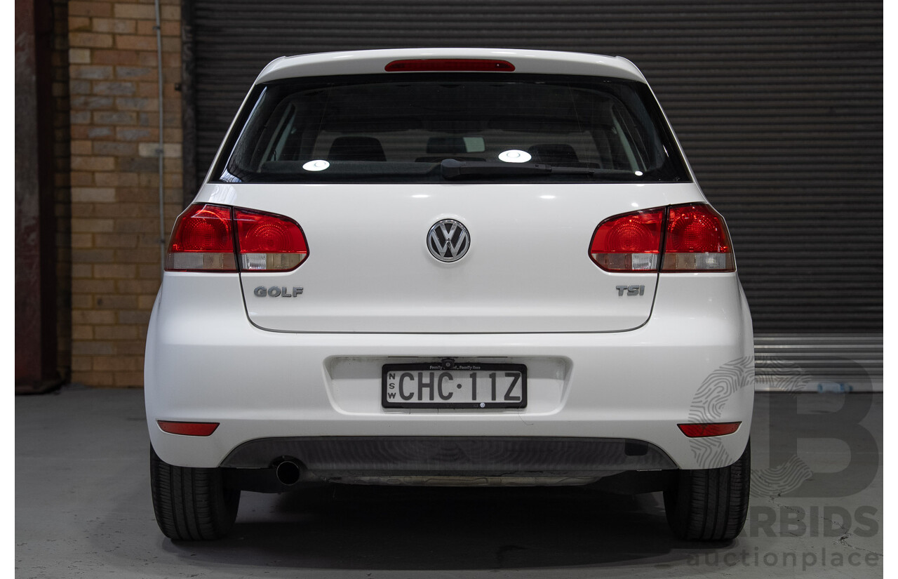 03/2012 Volkswagen Golf 77 TSI 1K MY12 5d Hatchback White 1.2L