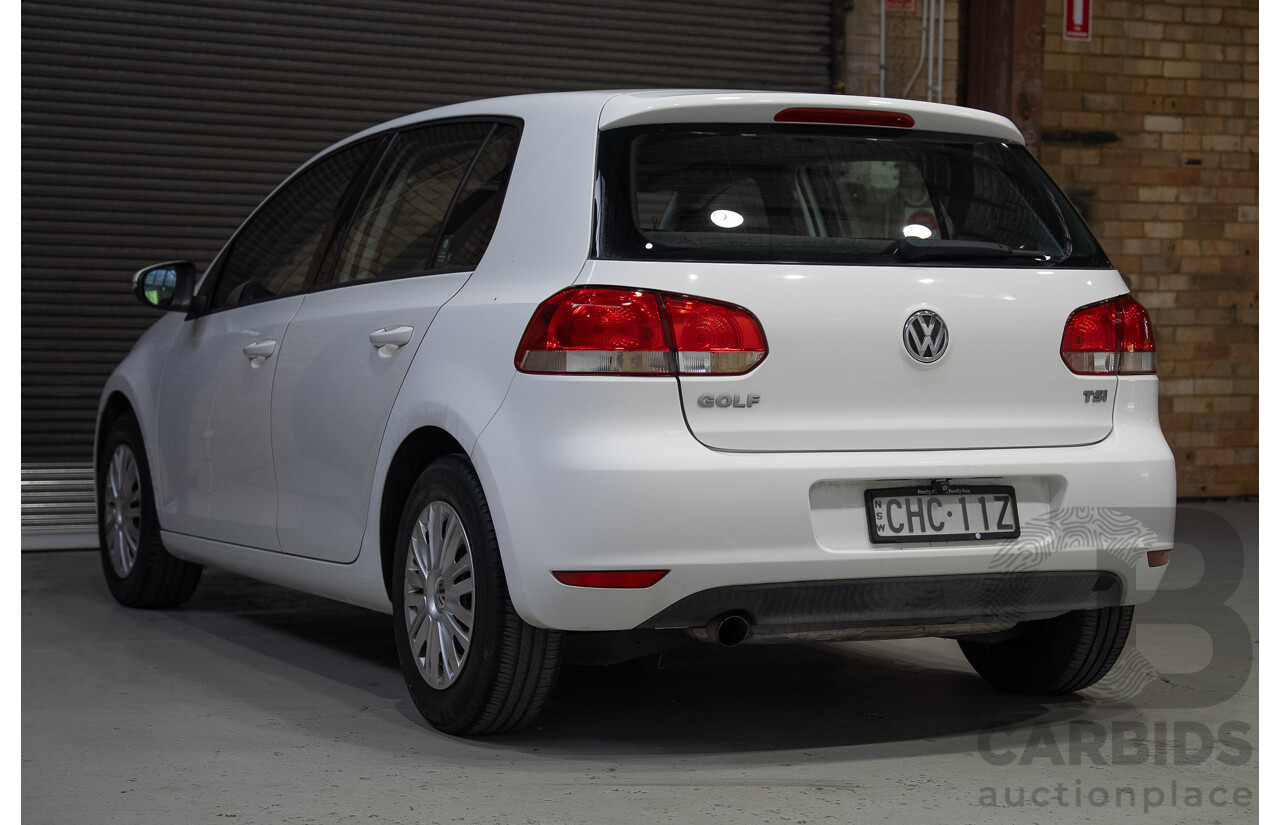 03/2012 Volkswagen Golf 77 TSI 1K MY12 5d Hatchback White 1.2L