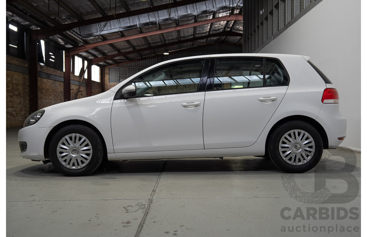 03/2012 Volkswagen Golf 77 TSI 1K MY12 5d Hatchback White 1.2L