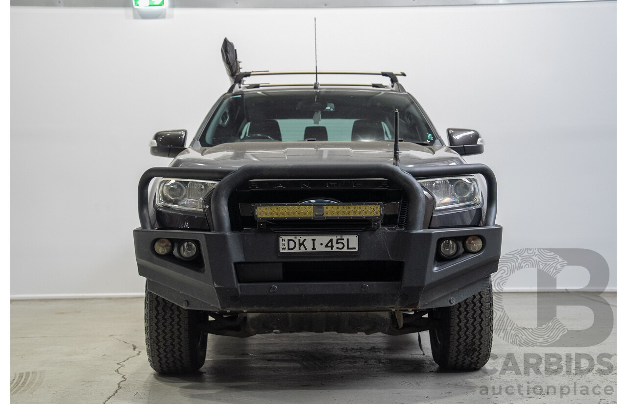 10/2016 Ford Ranger WILDTRAK (4x4) PX MKII MY17 Dual Cab P/Up Grey 3.2L