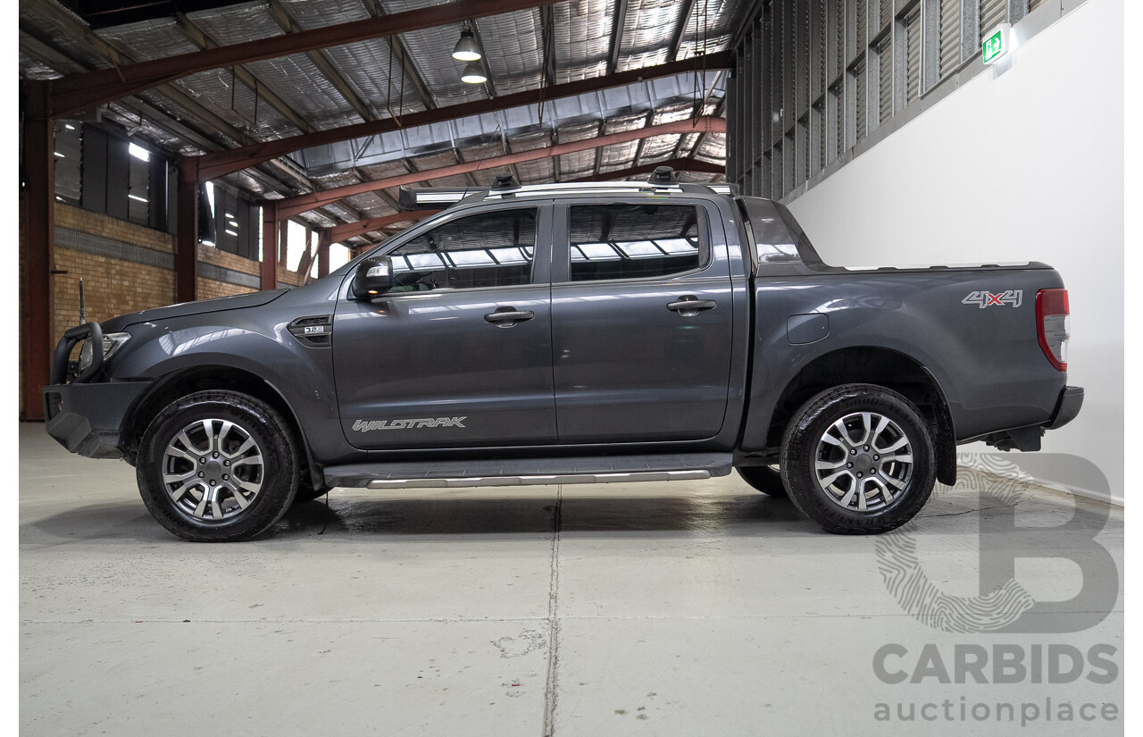 10/2016 Ford Ranger WILDTRAK (4x4) PX MKII MY17 Dual Cab P/Up Grey 3.2L