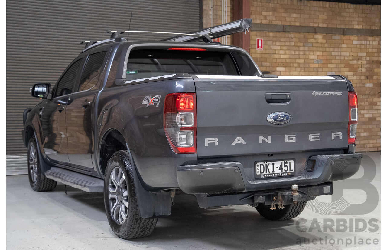 10/2016 Ford Ranger WILDTRAK (4x4) PX MKII MY17 Dual Cab P/Up Grey 3.2L