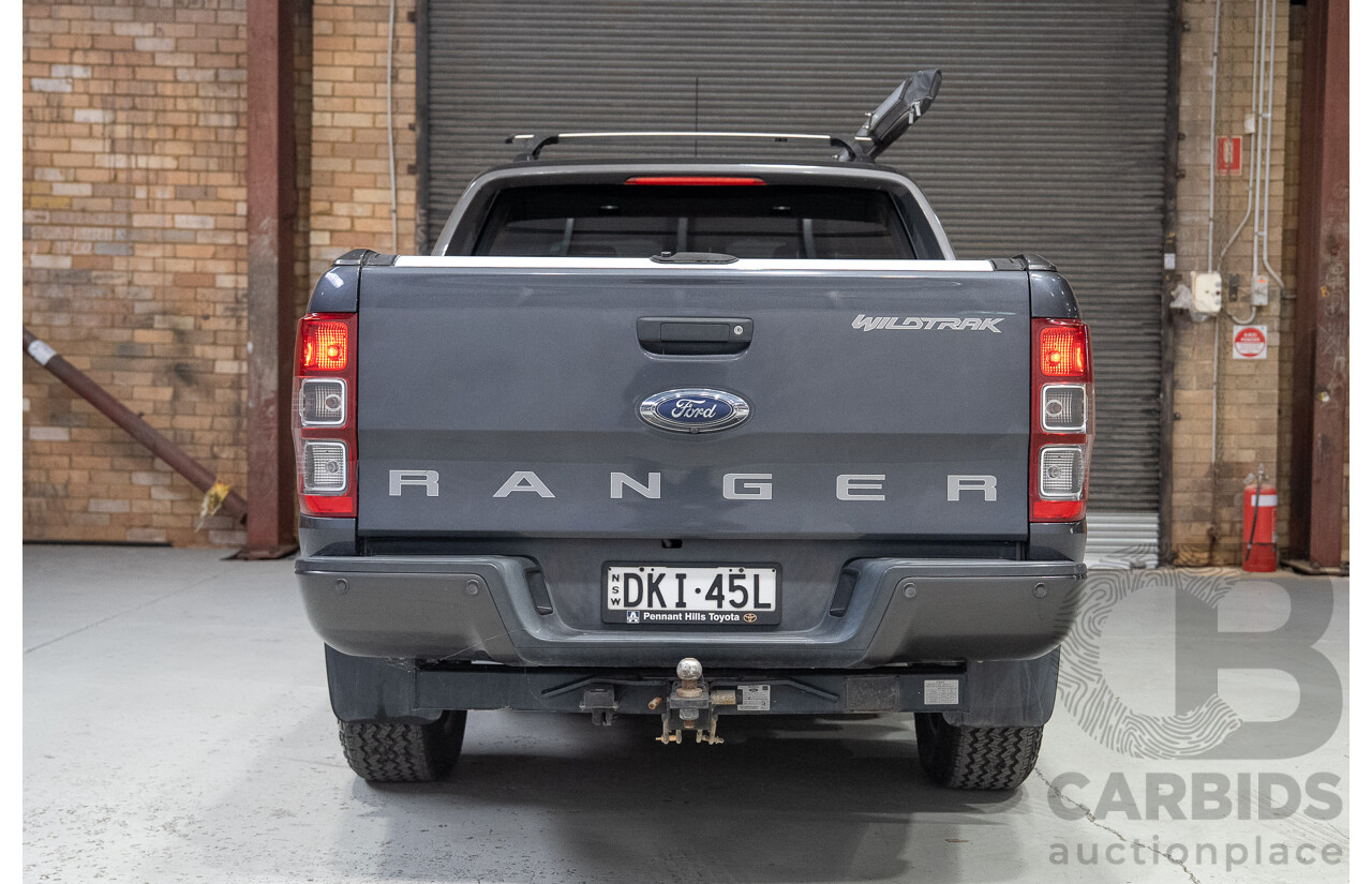 10/2016 Ford Ranger WILDTRAK (4x4) PX MKII MY17 Dual Cab P/Up Grey 3.2L