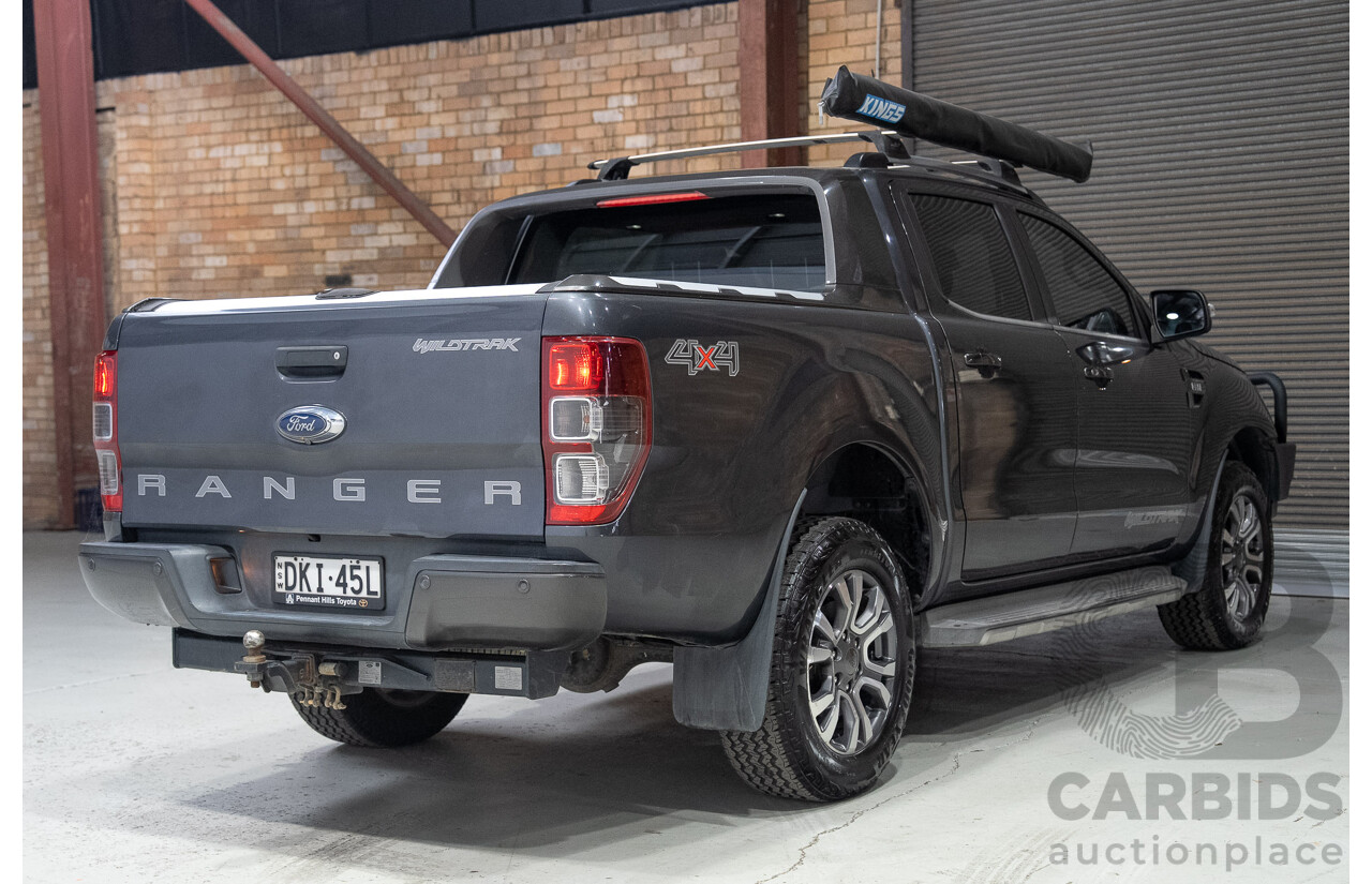 10/2016 Ford Ranger WILDTRAK (4x4) PX MKII MY17 Dual Cab P/Up Grey 3.2L