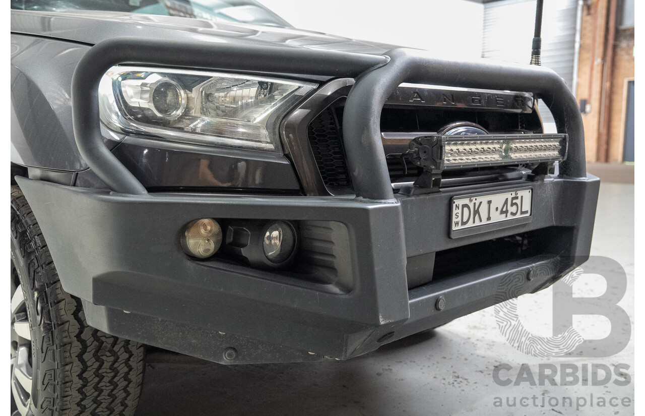 10/2016 Ford Ranger WILDTRAK (4x4) PX MKII MY17 Dual Cab P/Up Grey 3.2L