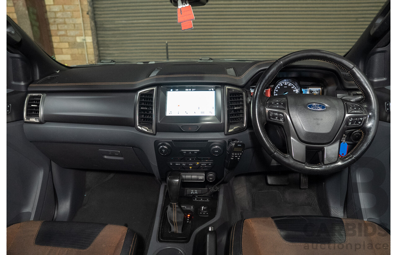 10/2016 Ford Ranger WILDTRAK (4x4) PX MKII MY17 Dual Cab P/Up Grey 3.2L