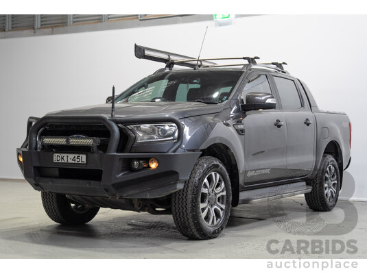 10/2016 Ford Ranger WILDTRAK (4x4) PX MKII MY17 Dual Cab P/Up Grey 3.2L
