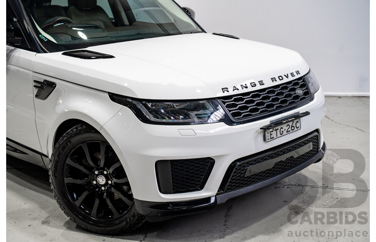 01/2018 Land Rover Range Rover Sport 3.0 SDV6 HSE (AWD) LW MY18 4d Wagon Polaris White Twin Turbo Diesel 3.0L