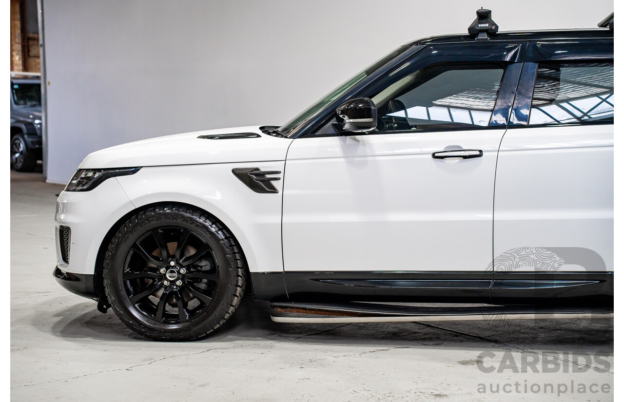 01/2018 Land Rover Range Rover Sport 3.0 SDV6 HSE (AWD) LW MY18 4d Wagon Polaris White Twin Turbo Diesel 3.0L