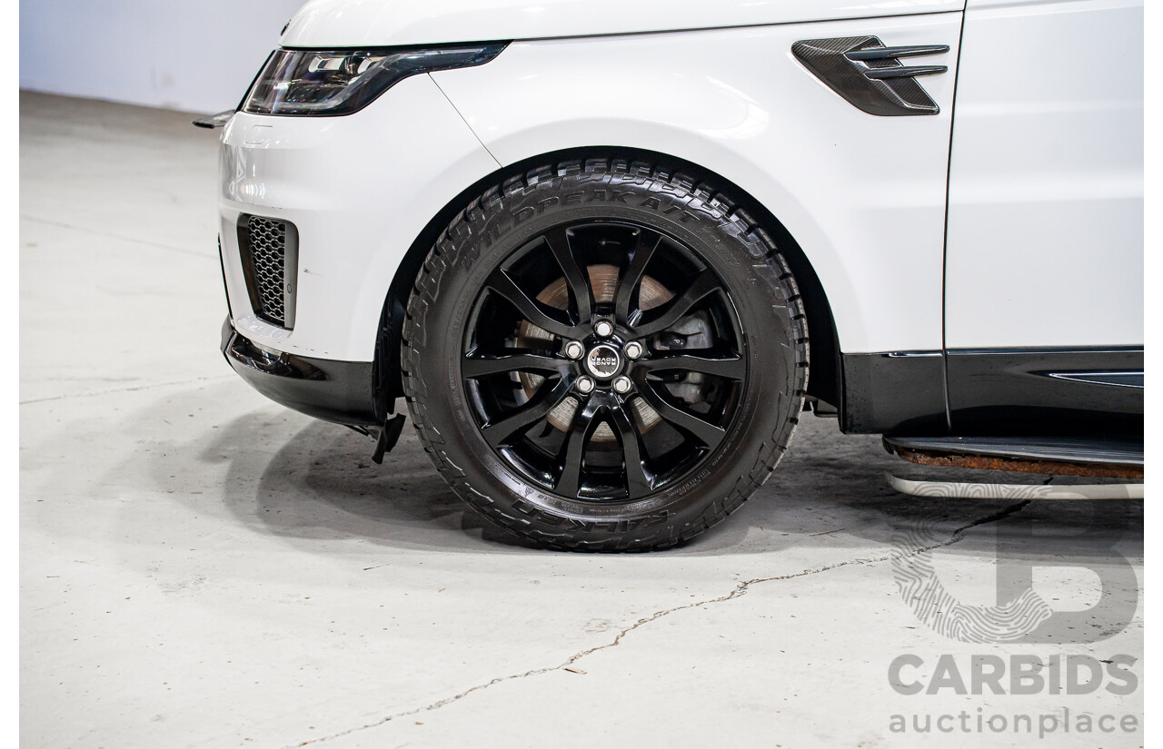 01/2018 Land Rover Range Rover Sport 3.0 SDV6 HSE (AWD) LW MY18 4d Wagon Polaris White Twin Turbo Diesel 3.0L
