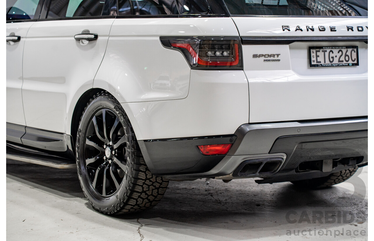 01/2018 Land Rover Range Rover Sport 3.0 SDV6 HSE (AWD) LW MY18 4d Wagon Polaris White Twin Turbo Diesel 3.0L