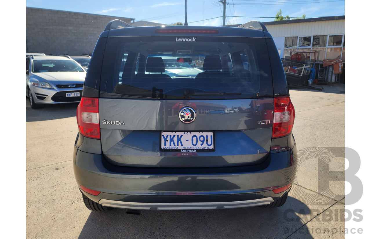 06/2014 Skoda Yeti 77 TSI (4x2) 5L MY13 4d Wagon Grey 1.2L