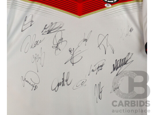 2014 Fifa World Cup Champions Germany Multi-Signed Adidas Football Jersey - With COA
