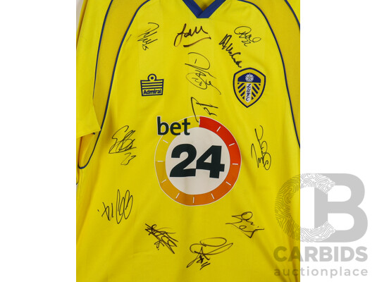 Leeds United 2007/08 Multi-Signed Admiral Football Jersey - With COA