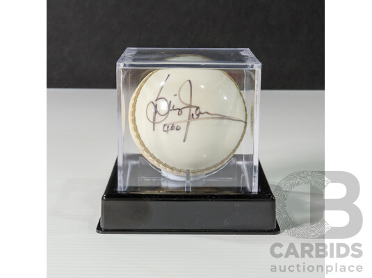 World Record 400 Not Out - Brian Lara Signed Cricket Ball Inscribed 400 - With COA & Display Case