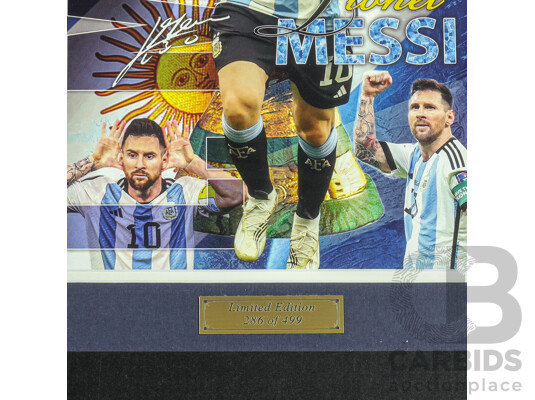 2022 Fifa World Cup Winner Lionel Messi Argentina Framed Commemorative Display - Limited Edition 286/499