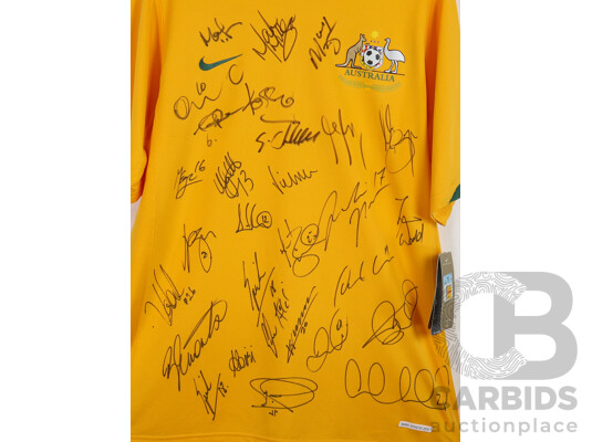 2006 Fifa World Cup Era Australian Socceroos Multi-Signed Nike Jersey
