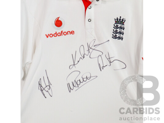 England Test Cricket Star John Crawley Signed Vodafone Shirt - Inscribed Best Wishes