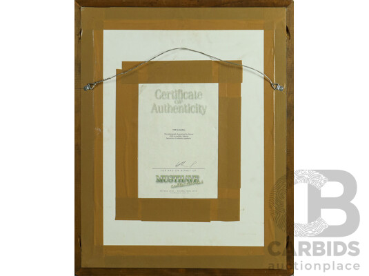 Don Bradman's Undefeated 1948 Australian Invincibles Framed Cricket Team Display - With COA