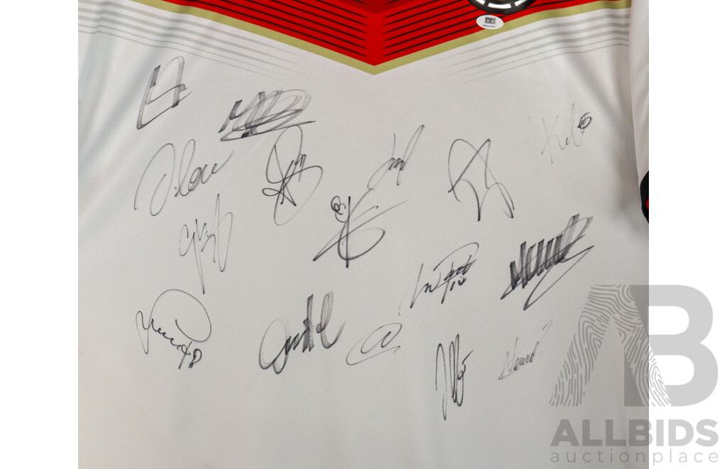 2014 Fifa World Cup Champions Germany Multi-Signed Adidas Football Jersey - With COA