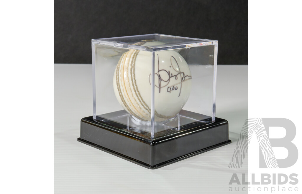 World Record 400 Not Out - Brian Lara Signed Cricket Ball Inscribed 400 - With COA & Display Case