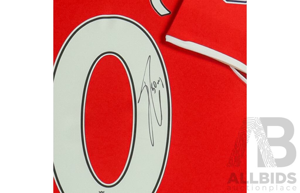 Liverpool FC & Serbian International Footballer Lazar Markovi? Signed Framed No. 50 Jersey - With COA