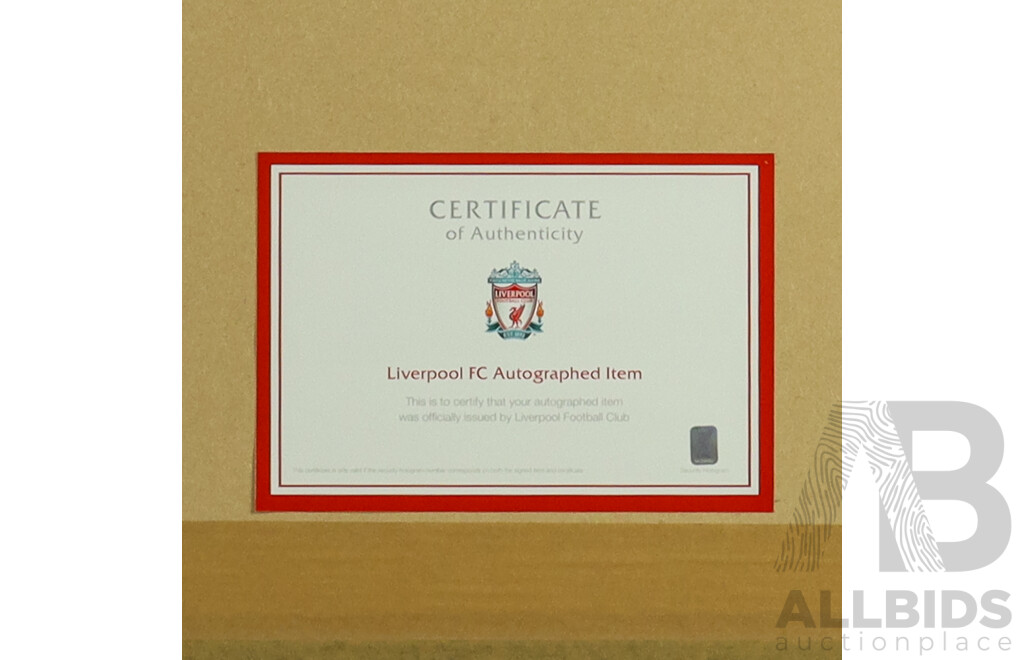 Liverpool FC & Serbian International Footballer Lazar Markovi? Signed Framed No. 50 Jersey - With COA