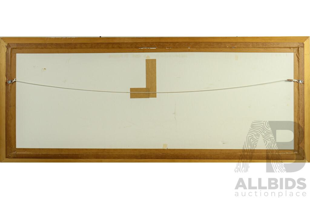 1994/95 Sheffield Shield Cricket Final at The Gabba Framed Panoramic Photograph