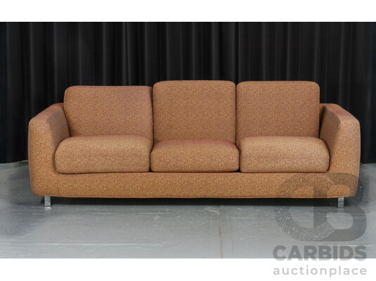 Moroso Italian Designed Fabric Three Seater Lounge
