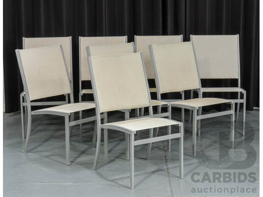 Set of Seven Modern Outdoor Chairs
